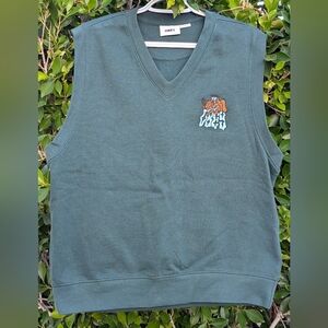 OBEY Slide Fleece Vest - Dark Cedar / Pine Green (Men's M) Shepard Fairey Street